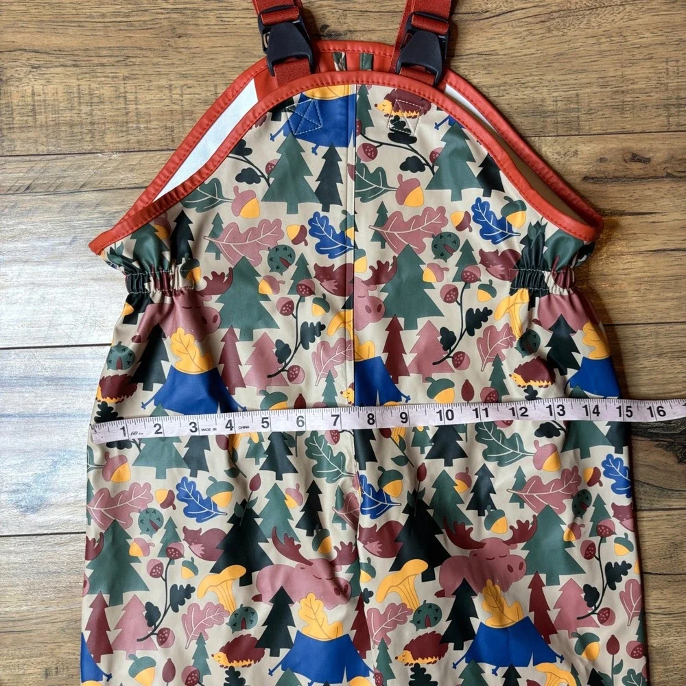 Helly Hansen Rain Suit Kids Size 8 Multi Color Good Woodland Forest Helox+ Set - Picture 9 of 11
